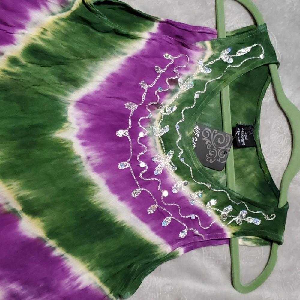 Tye-dye tank tunic